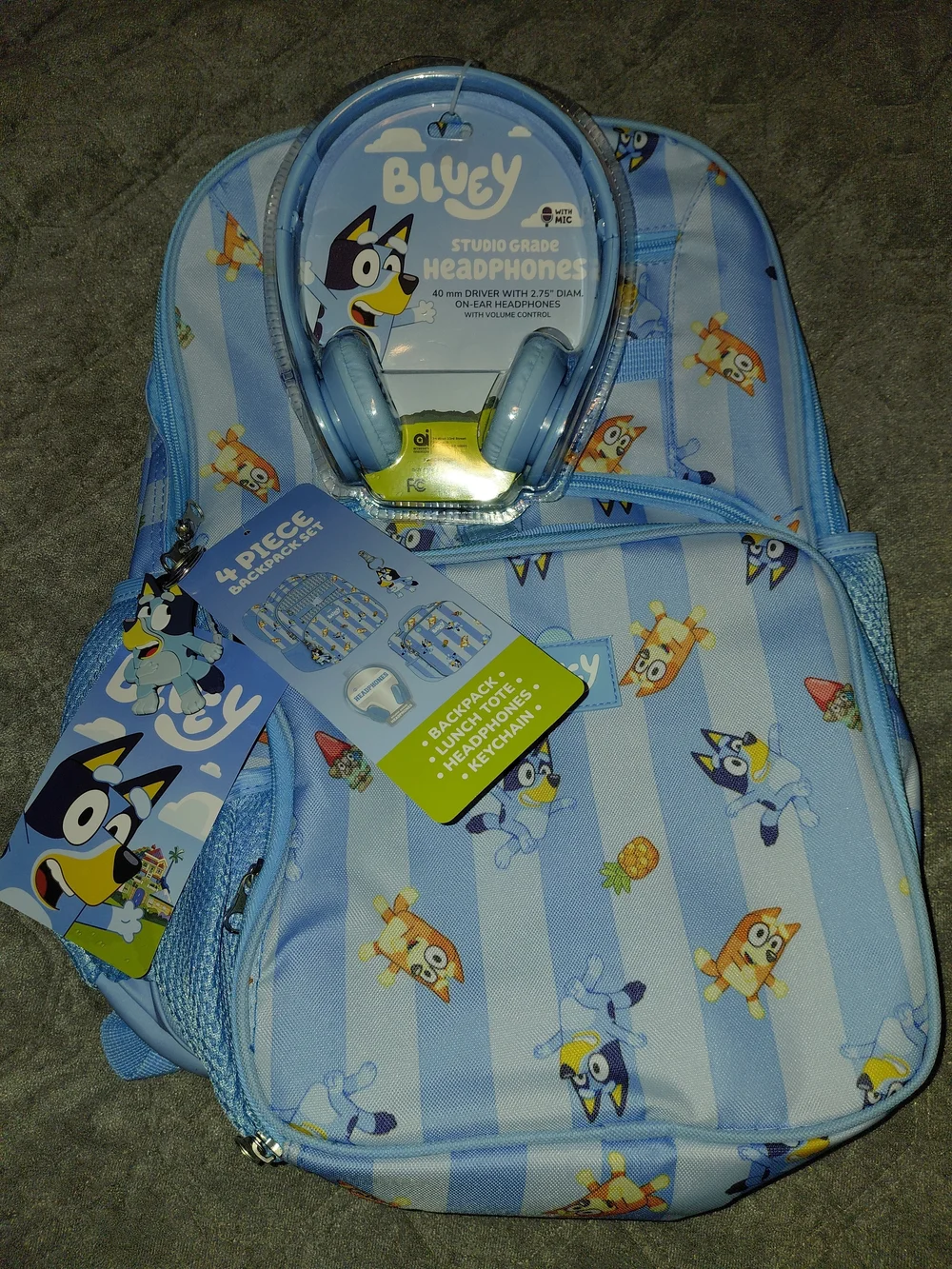 Disney Bluey Backpack Set with Lunch Bag and Headphones